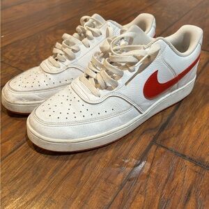 Red and white Nike size 12 men